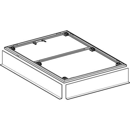 GE Installationsrahmen für Setaplano DFl über 100cm, für 6 Füße, 100x120cm