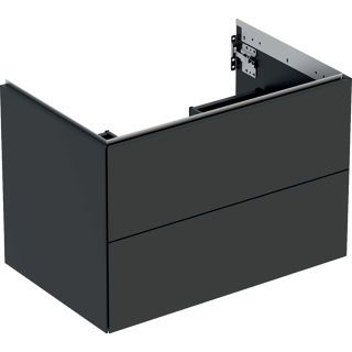GE ONE Unterschrank für WT/-Platte 2 Schubl., 74x50,4x47cm, lava matt