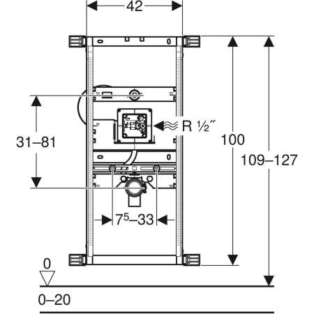 GE Kombifix Element für Urinal