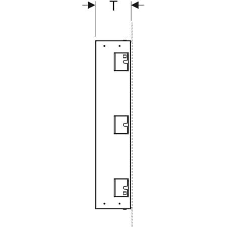 GE GIS Element Nischenablagebox