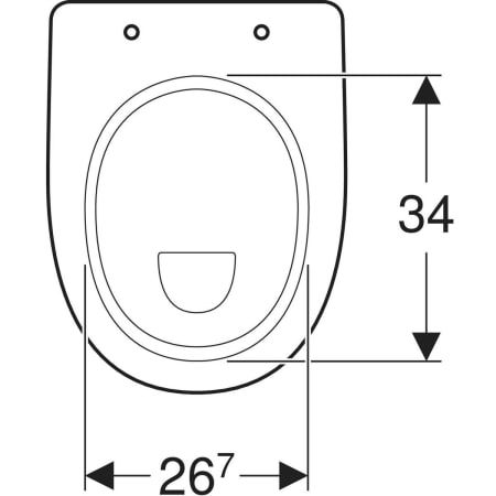 GE Renova Comfort Stand-WC Flachspüler erhöht, Abgang vertikal, weiß