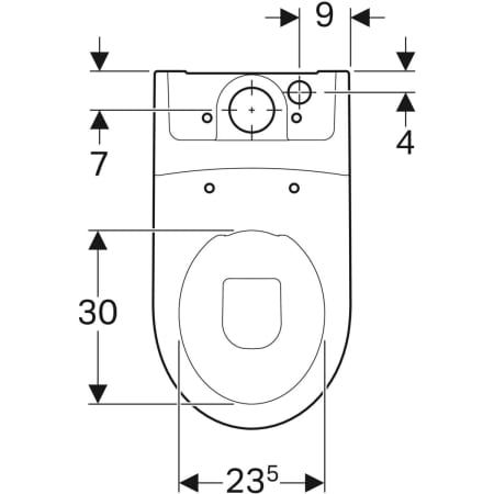 GE iCon Stand-WC Tiefspüler