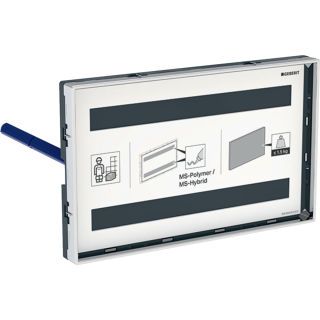 GE Omega Abdeckplatte flächenbündig, Sichtrahmen, kundespez.