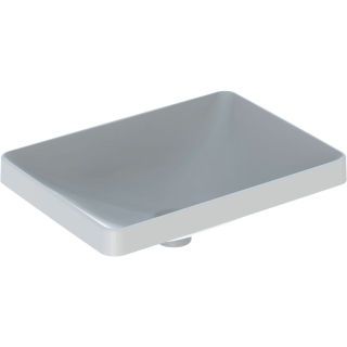 GE VariForm Einbauwaschtisch, rechteckig 55x40cm, o. Hl, o. Ül., glasiert/weiß
