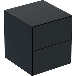 GE ONE Seitenschrank mit 2 Schubl. 45x49,2x47cm, schwarz matt