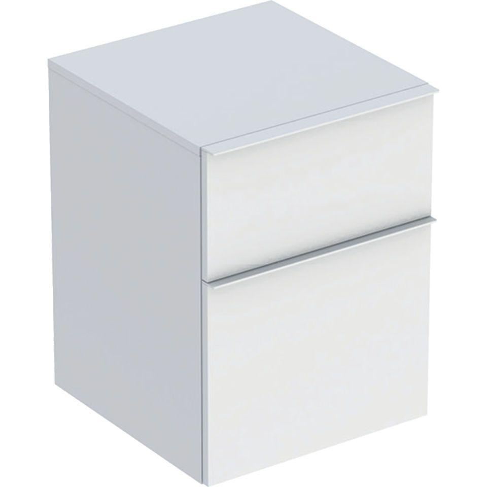 GE iCon Seitenschrank, 2 Schubladen 45x60x47,6cm, weiß matt