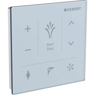 GE Wandbedienpanel für Geberit AquaClean weiß / Glas
