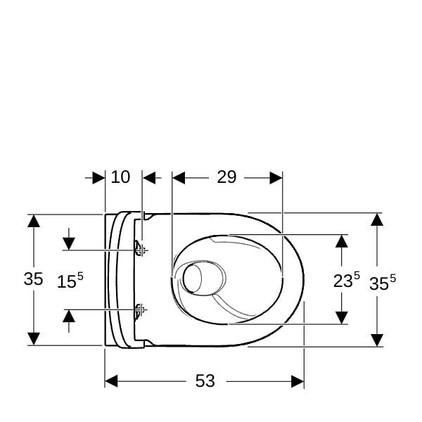 GE iCon Wand-WC Tiefspüler