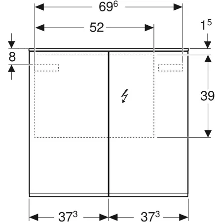 GE Option Plus Spiegelschrank
