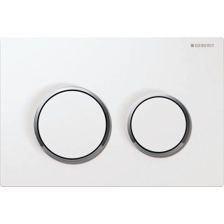 GE Omega20 BetPl., für 2-Mengen-Sp. Round, weiß / hochglanz verchromt