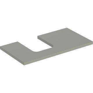 GE ONE WT-Pl. Aus li für AWT Schalenform 90x3x47cm, greige matt