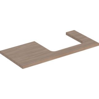 GE ONE WT-Platte, Ausschnitt re, für AWT 105x3x47cm, Eiche