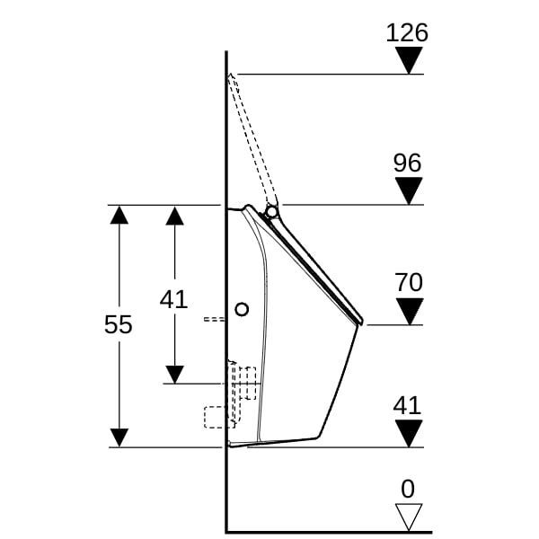 GE Renova Urinal