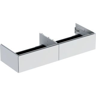 GE ONE Unterschrank für WT/-Platte 2 Schubl., 133,2x26,6x47cm, weiß matt