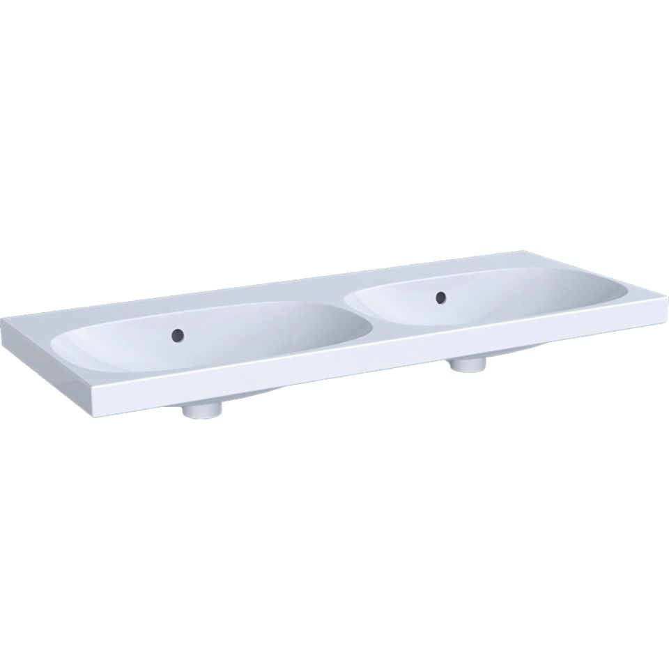 GE Acanto Doppel-WT f. US, 120x48cm einfache Bef., o. Hl., m. Ül., weiß