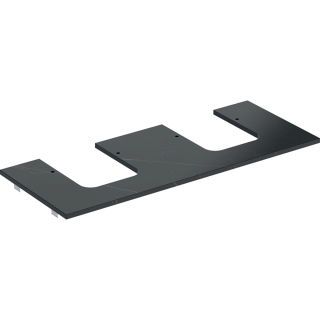 GE ONE WT-Pl. Aus re/li f. AWT Schalenf. 120x2x47cm, Marmoroptik schwarz matt