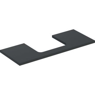 GE ONE WT-Platte, Ausschnitt mi. für AWT 120x3x47cm, lava matt