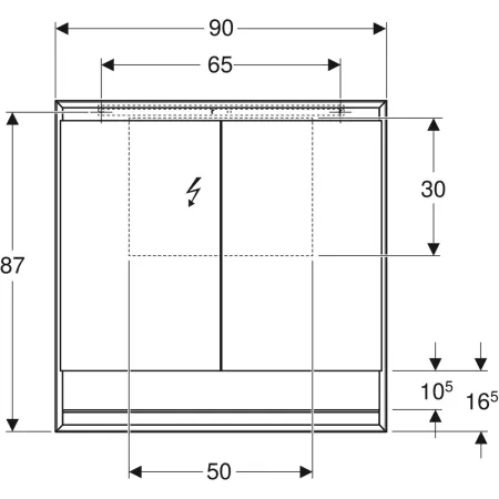 GE ONE Spiegelschrank mit ComfortLight