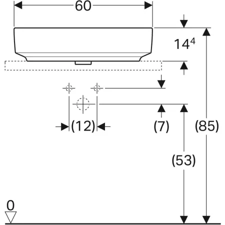GE VariForm Aufsatzwaschtisch