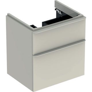 GE Smyle Square US für WT, m. 2 Schubl. 58,4x61,7x47cm, sand-grau