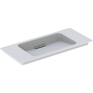 GE ONE MWT, 90x40cm, CleanDrain v.Ausld. o.Hl., Ül.verd. weiß Tect /chrom gebü.