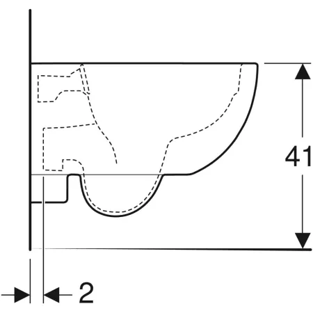 GE Renova Compact Wand-WC Tiefspüler GE Renova Compact Wand-WC Tiefspüler