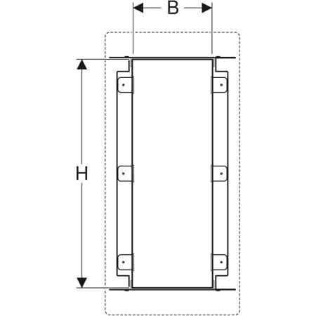 GE GIS Element Nischenablagebox