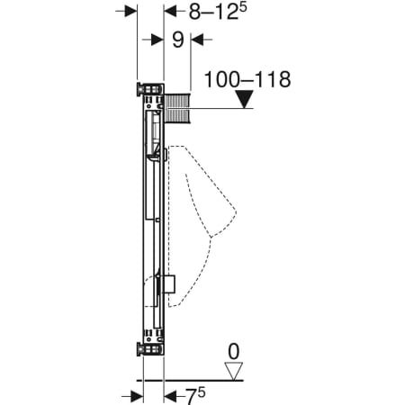 GE Kombifix Element für Urinal