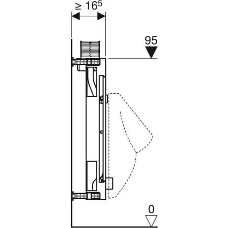 GE Kombifix Element für Urinal