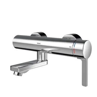 AR Thermostat-Wandbatterie, F5, EHM, Schwenkauslauf, 135 mm, Option C-Modul