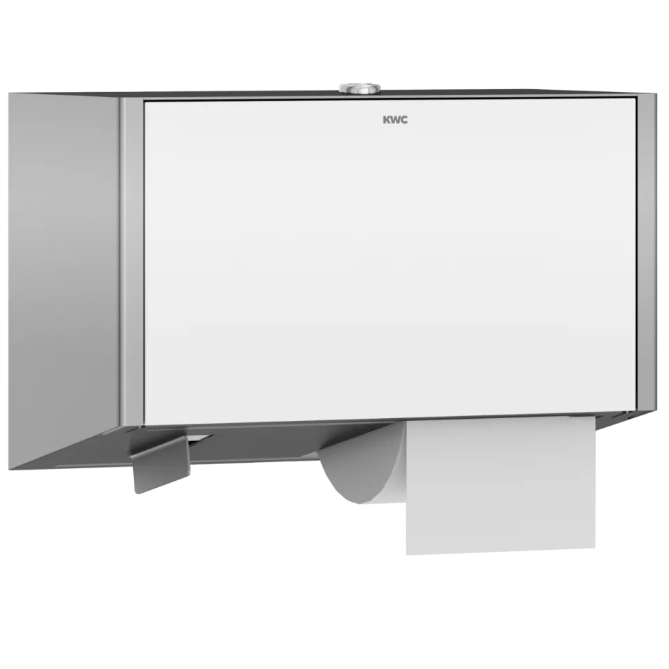 AR EXOS. WC-Doppelrollenhalter, Edelstahl, AP