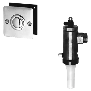 AR AQUALINE WC-Spüler, hydraulisch, fernbetätigt, Hinterwand
