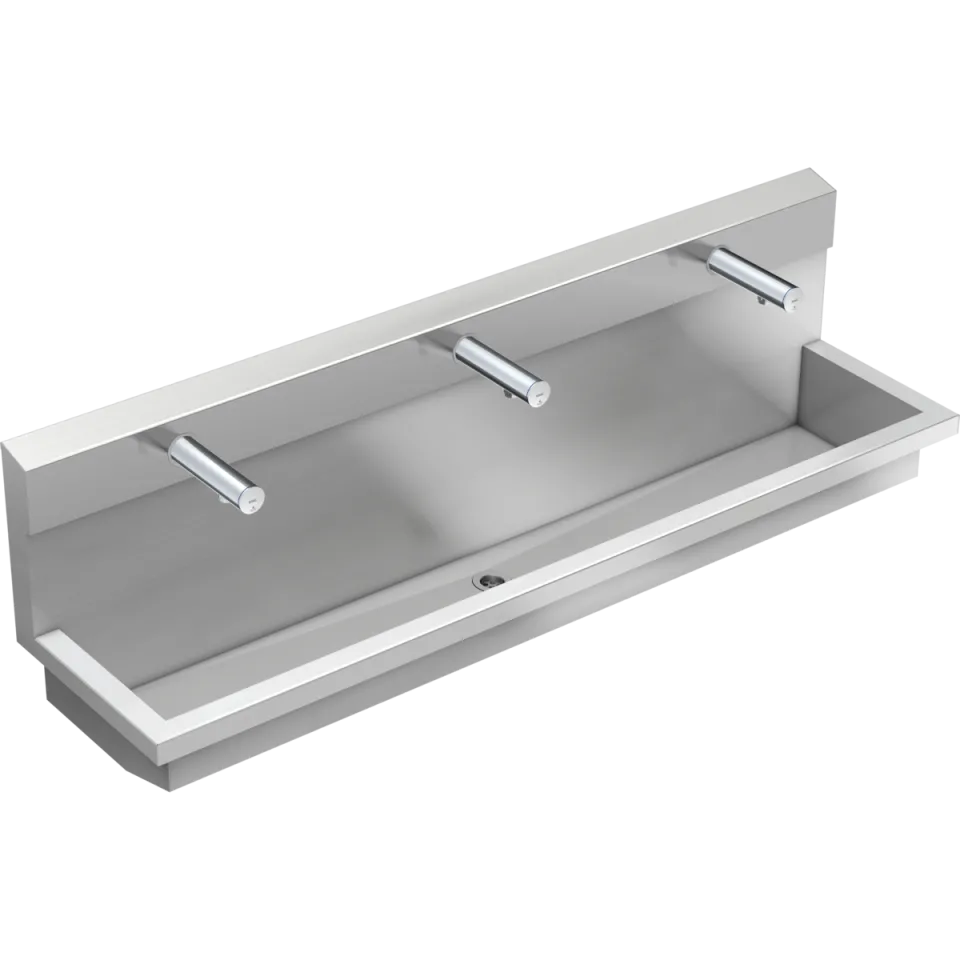AR Waschplatzeinheit, PLANOX, Edst., 1800x530x440 mm, 3xWandventil elektron.