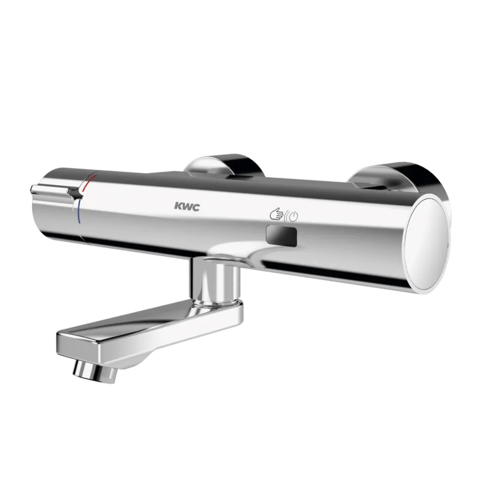 AR F5 Wandbatterie, elek., Thermostat, Schwenkauslauf