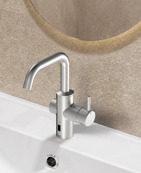 Die F5 Hybrid-Wascharmatur erfüllt hohe Anforderungen an Hygiene, Funktionalität und Reinigungsfreundlichkeit