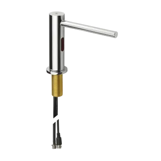 AR Seifenspender, elek., Standmontage, pol. verchromt, Steckernetzteil 230 VAC