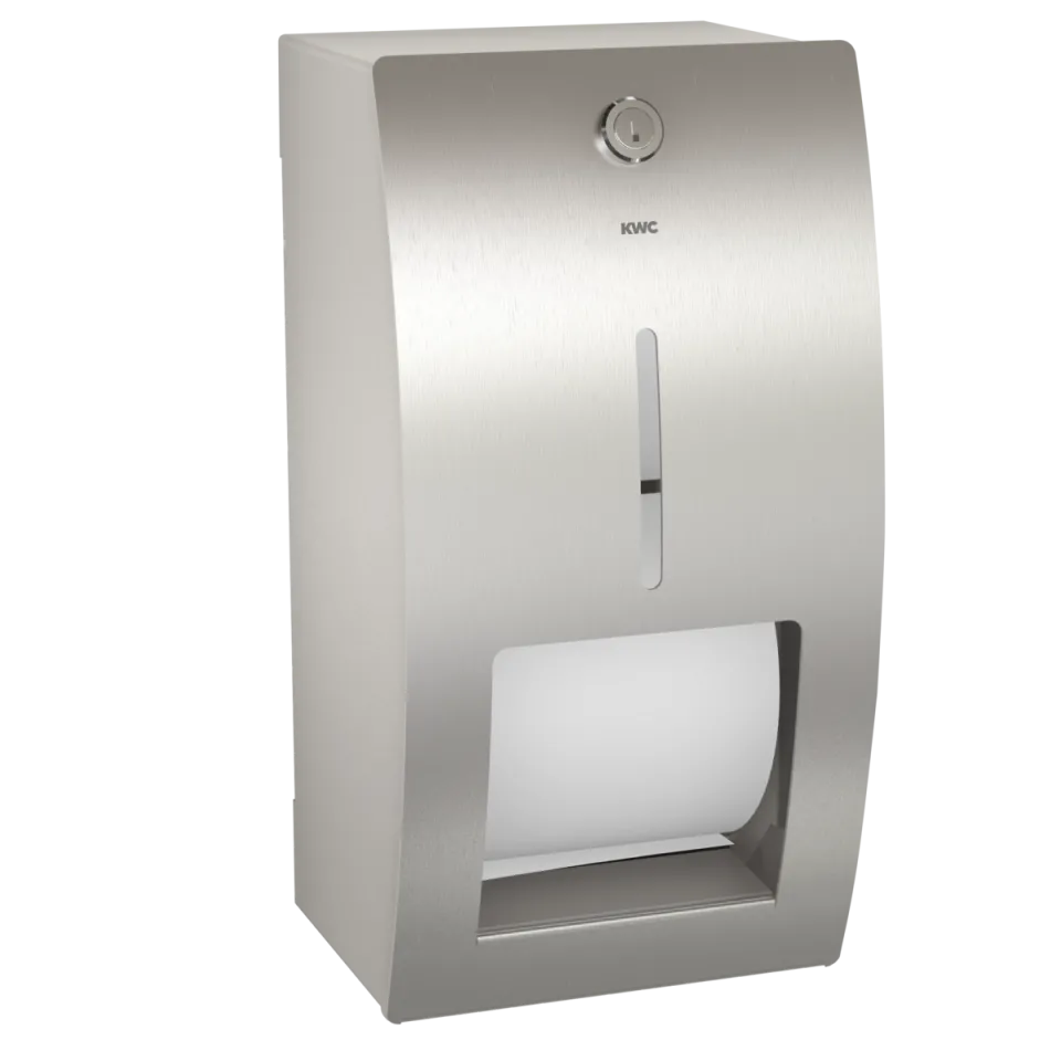 AR STRATOS WC-Doppelrollenhalter, Edelstahl, AP