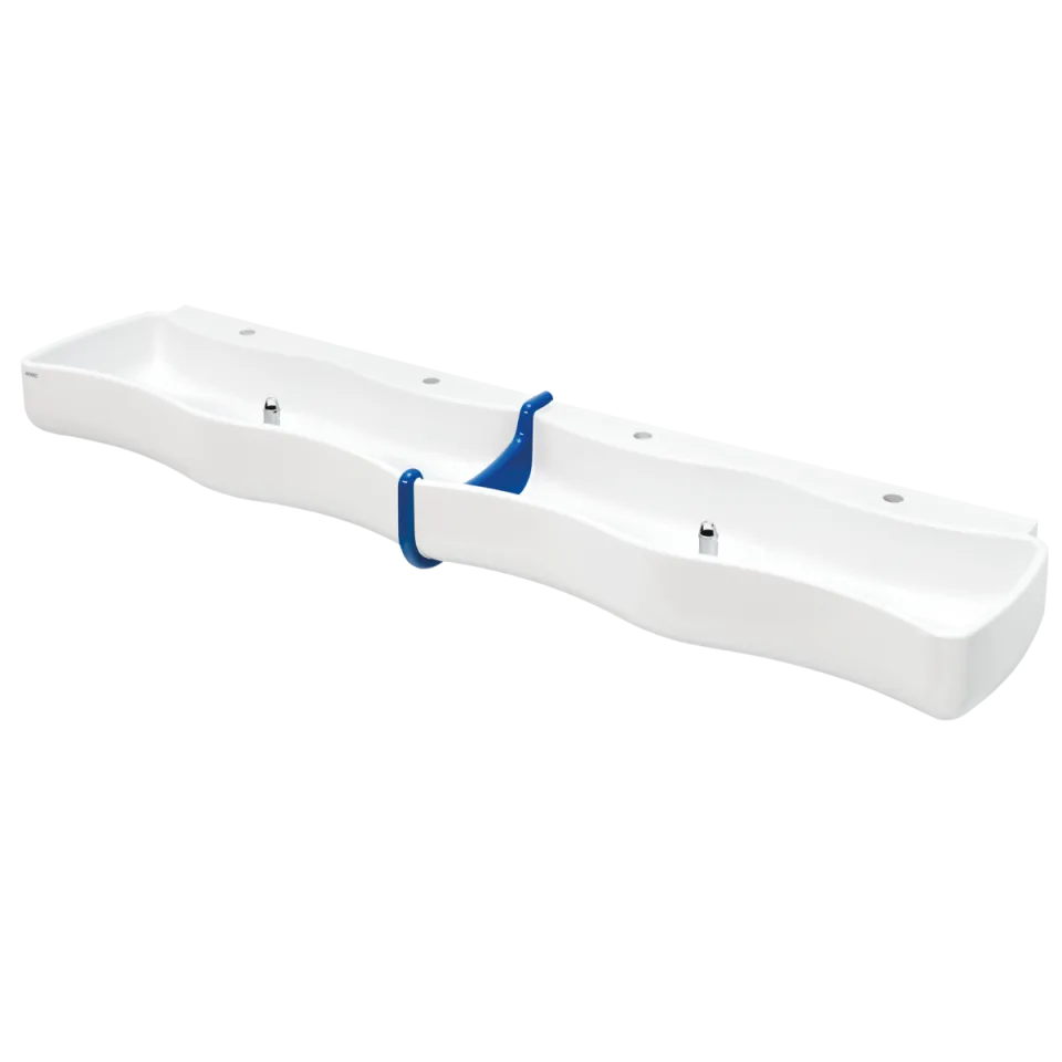 AR Waschrinne, WASHINO, MIRANIT, 2100x240x470 mm, 4 Waschplätze, TW