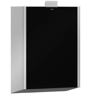 AR Hygieneabfallbeh., EXOS, Edst., AP, 230x346x125 mm, Front ESG schwarz, 3,7l
