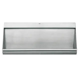 AR Reihenurinal, CAMPUS, Edelstahl V4A, 1200x515x235 mm, Siebablauf mittig