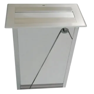 AR RODAN Papierhandtuchspender, Edelstahl, Einbau von oben