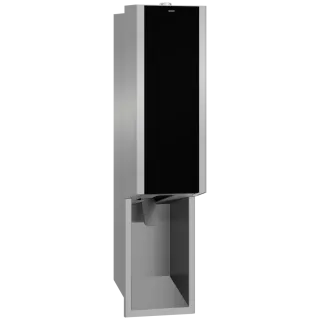 AR Schaumseifenspender, EXOS, Edelstahl, UP, 124x500x120 mm, Front ESG schwarz