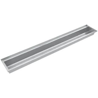 AR Waschrinne, PLANOX, Edelstahl, W.-Mont., 3000x210x442 mm, m. Arm-bank