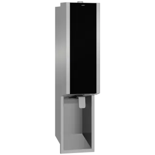 AR Seifenspender, EXOS, Edelstahl, UP, 124x500x120 mm, Front ESG schwarz
