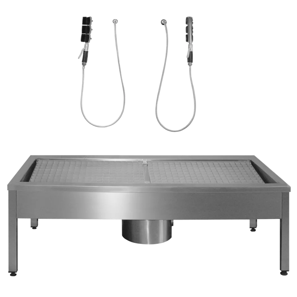 AR Stiefelreinigungsanl., SIRIUS, Edst., 700x500x600 mm, 1 Reinigungsplatz