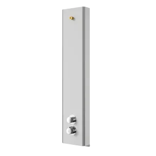 AR Duschpaneel, F5, hydr., Edelstahl, Thermostat, f. Duschkopf, Spez.-Schr.