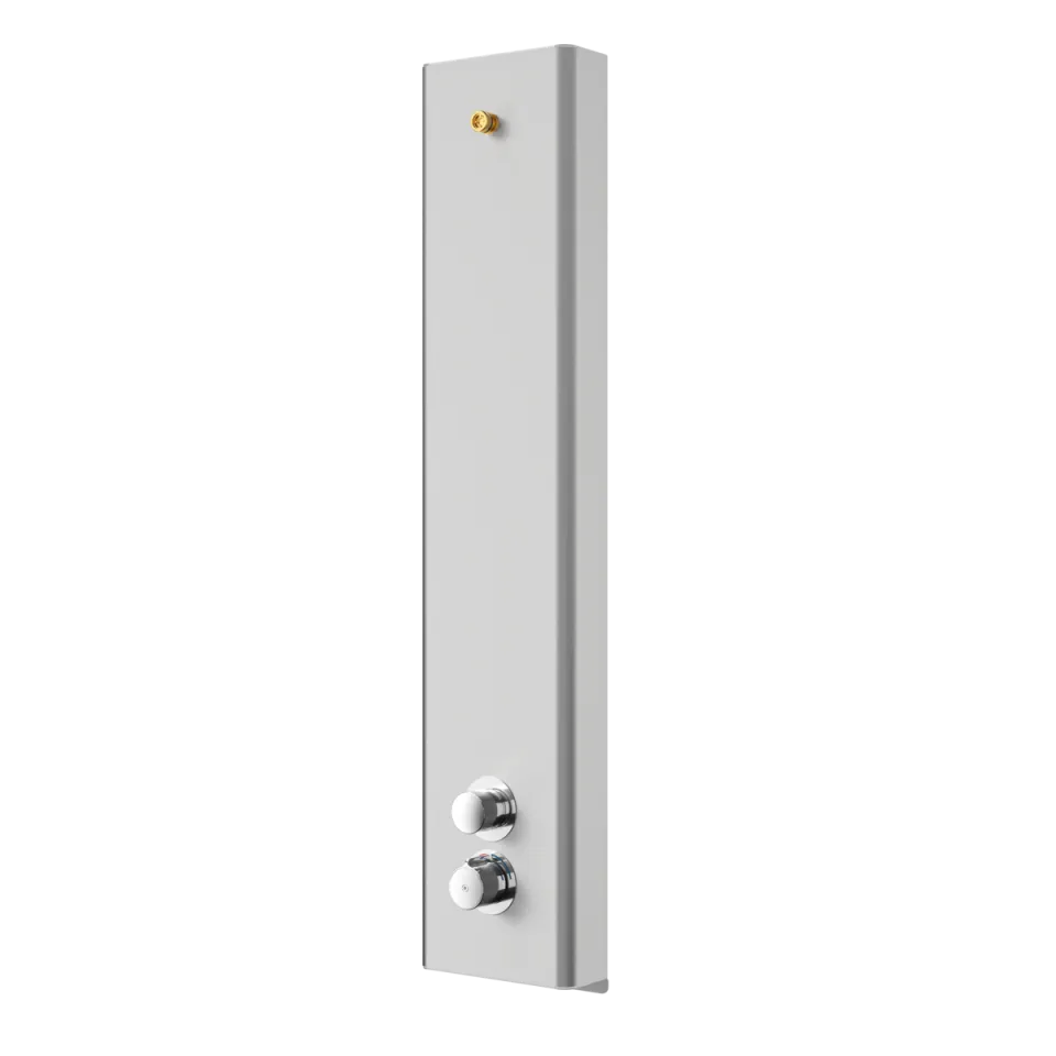 AR F5 Duschpaneel, hydr. Thermostat, Edelstahl