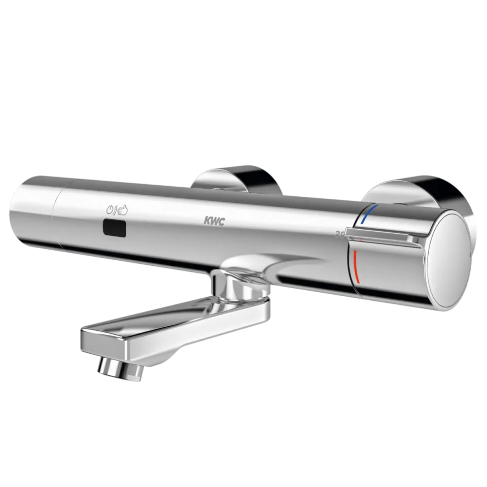 AR F5 Wandbatterie, elek., Thermostat, Schwenkauslauf