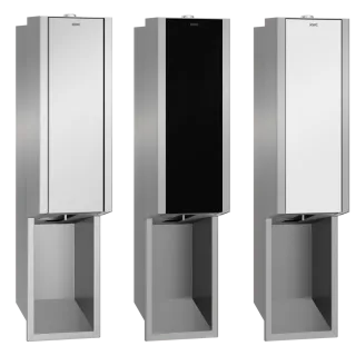 AR Seifenspender, EXOS, elek., Edelstahl, Unterputz, 124x500x120 mm