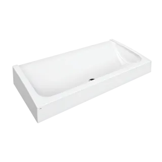 AR Waschrinne, FUTURA exklusiv, MIRANIT, 1600x170x570 mm, Ablaufventil